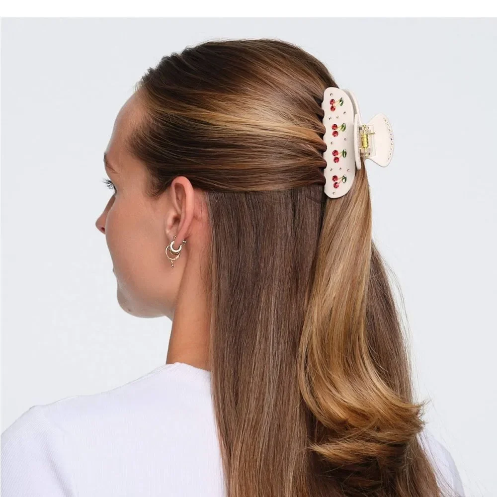 White Cherry Hair clip